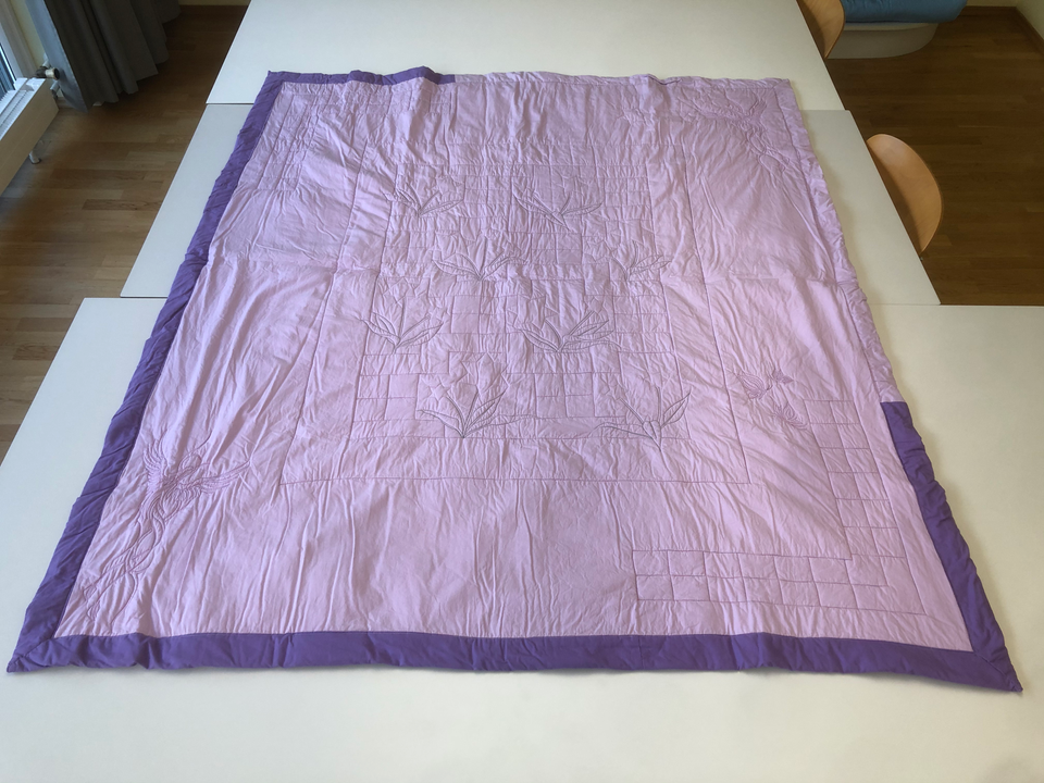 Patchwork Decke "Blumenmeer"