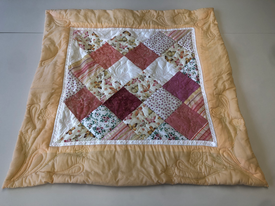 Patchwork Babydecke "Rosenausflug"