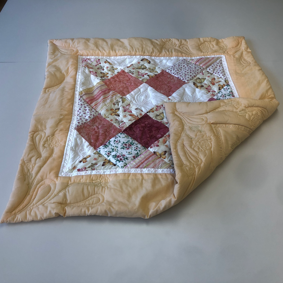 Patchwork Babydecke "Rosenausflug"