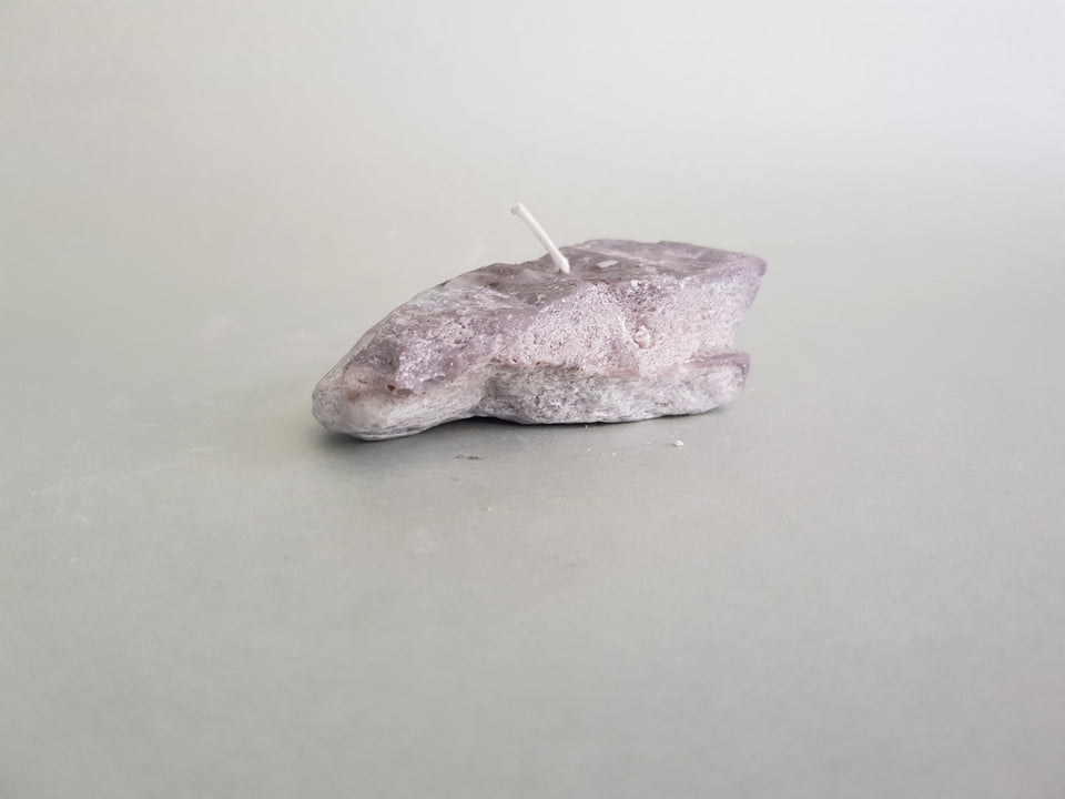 Teelicht in Steinform grau