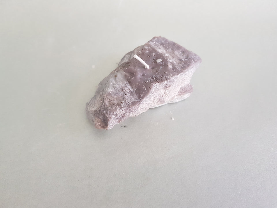 Teelicht in Steinform grau