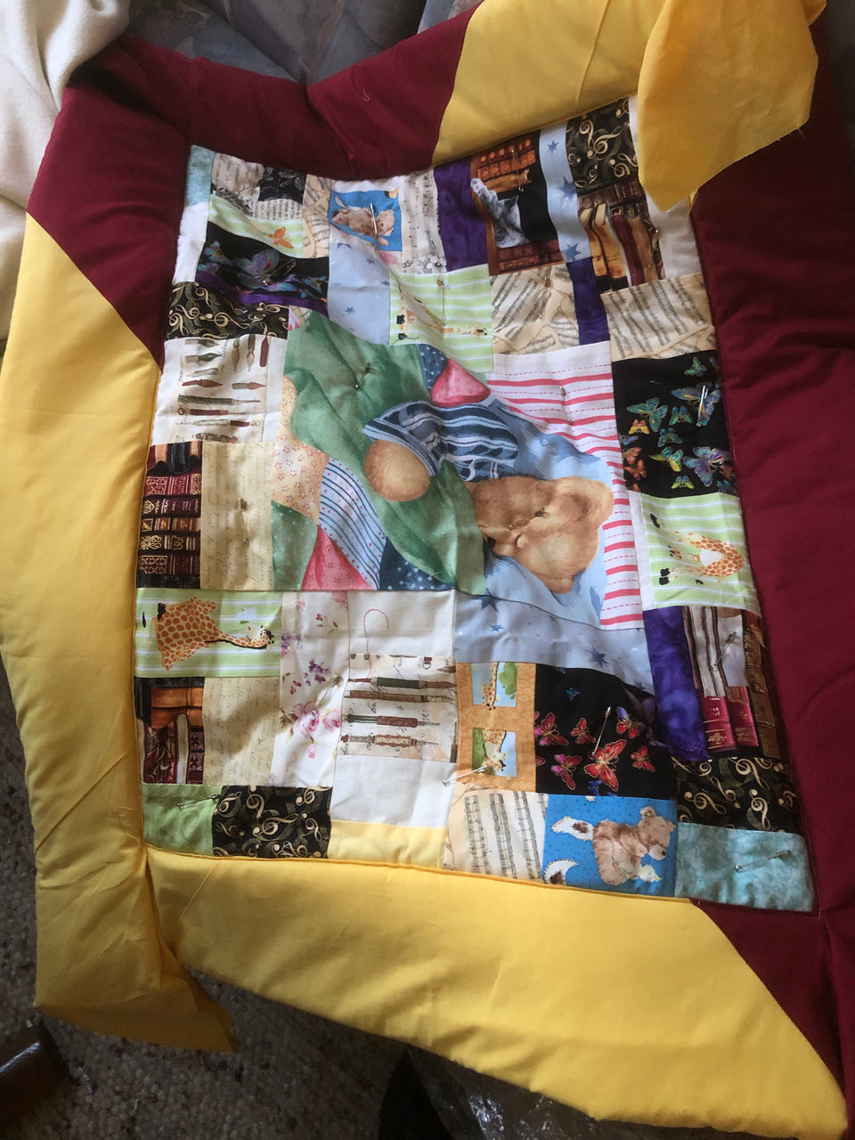 Patchwork Babydecke "Bärenzauber"